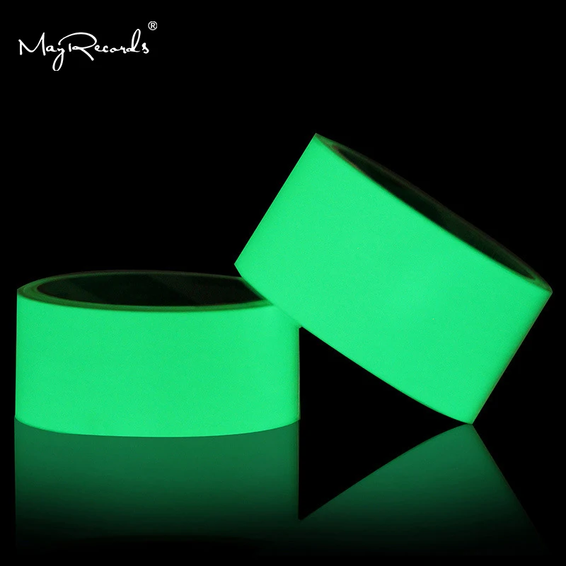 One Roll 5cm*3M / 10cm*3M Luminous Tape Self-adhesive Glow In The Dark Safety Stage Home Decorations Warning Tape