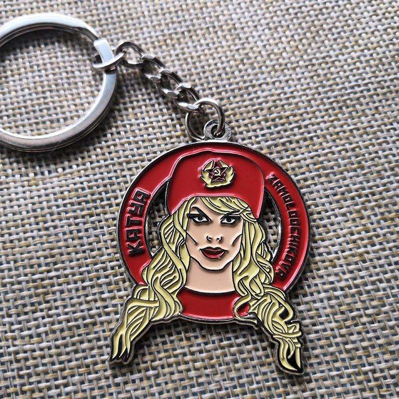 Katya RuPauls Drag Race Trixie Drag Queen Keyring keychain LGBT Key Ring tab