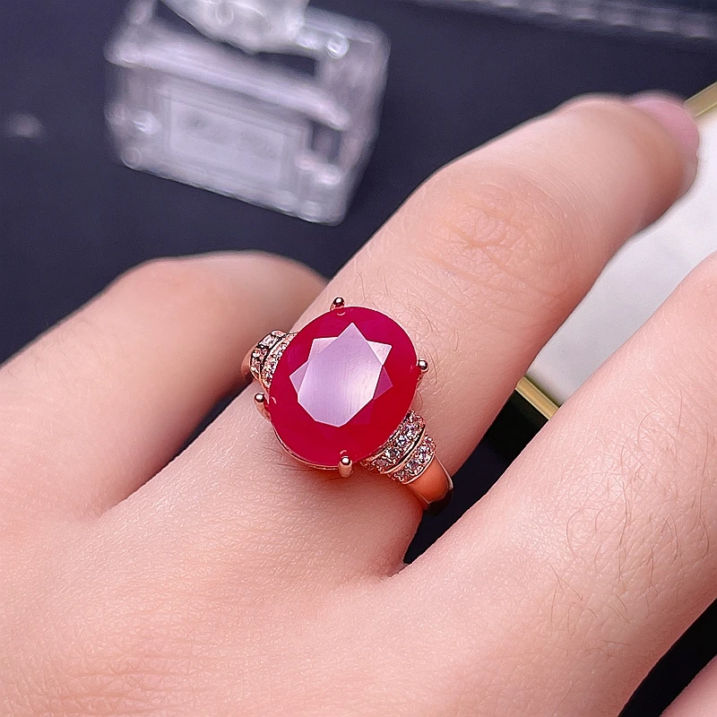 Natural ruby ring, 925 silver exquisite style, best selling quality, classic style