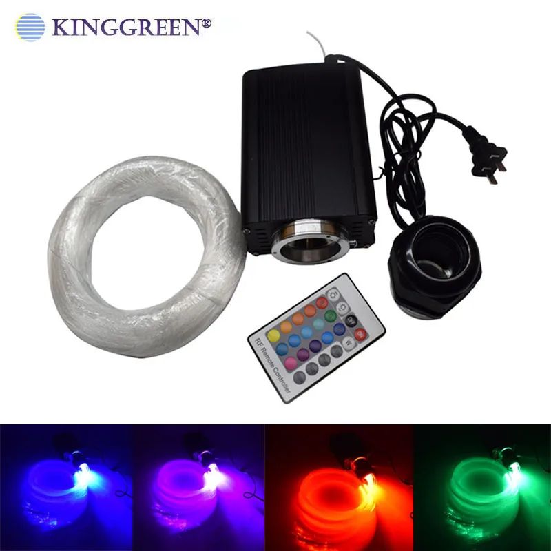 

Super Brightness LED Fiber Optic Light Kit RGB Color LED Fiber Optic Light Engine With End Glow PMMA Fiber Optic Cable