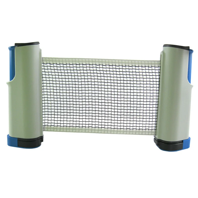 Portable Table Tennis Net Anywhere Retractable Pingpong Post Net Rack Adjustable Any Table Anywhere Easy to Install