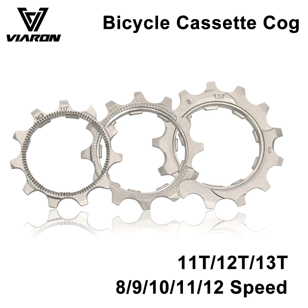 VIARON 1pcs Bike Cassette Cog MTB Road 8 9 10 11 12 Speed 11T 12T 13T Bicycle Freewheel Sprockets Accessories For SRAM Cassette