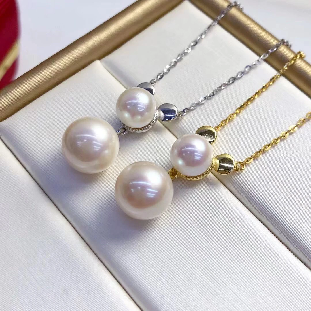 

Cute Lovely S925 Sterling Silver Necklace Mountings Findings Jewelry Parts Fittings Accessories for Pearls Beads Stones