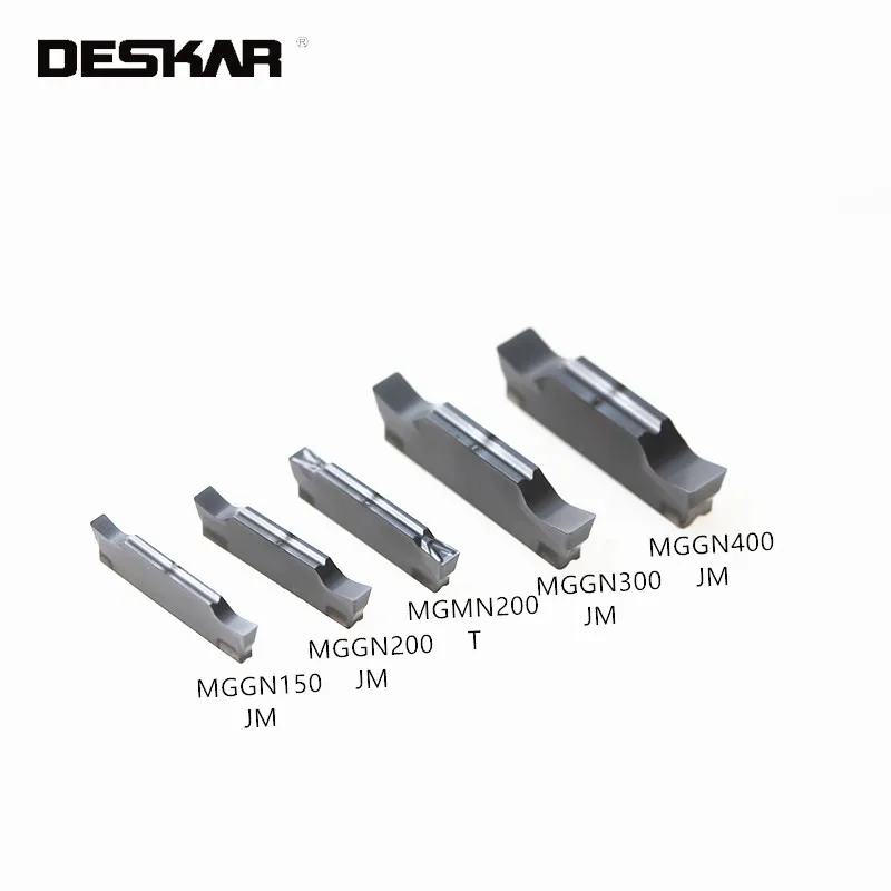 10PCS DESKAR MGGN150 200 300 400 JM LF6008 CNC Turning Tools Carbide Insert Lathe Cutter Cutting Blade Original Free Shipping