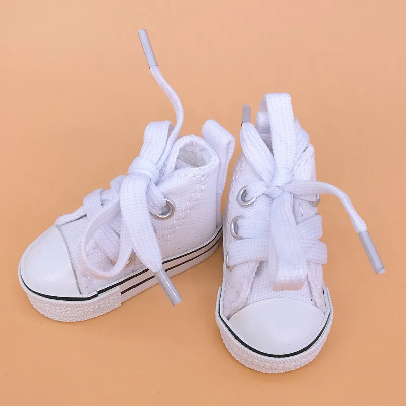 Tilda 5.5cm Canvas Sneakers For Dolls Paola Reina Minifee Corolle,Toy Bjd Doll Sports Shoes for EXO KPOP Stuffed Dolls Toys