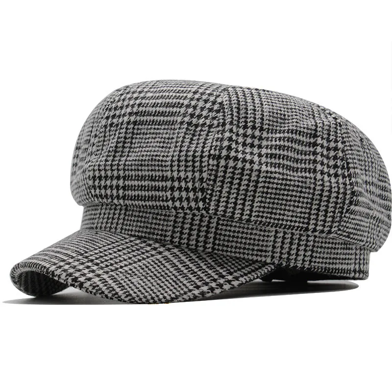 

New Fashion Woolen Octagonal Cap Hats Female 3 Colors Autumn Winter Stylish Artist Painter Newsboy Caps Beret Hats