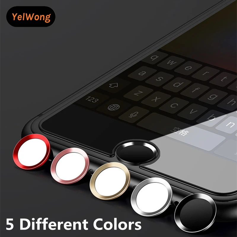 Yelwong Home Button Sticker Voor Iphone 8 7 6 S Gevoelige Home-toets Cover Vingerafdruk Touch Id Key Anti Zweet protector Voor Ipad