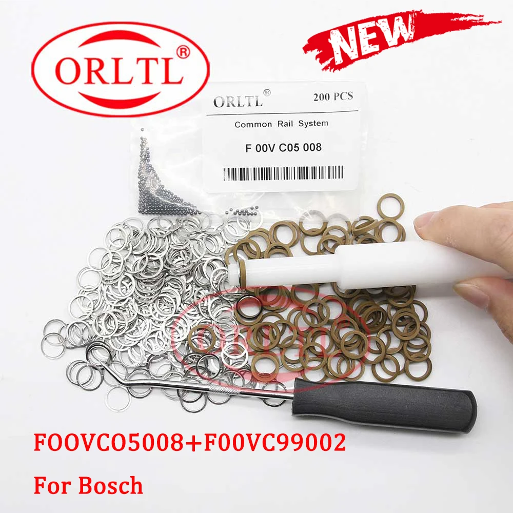 ORLTL Repair Sealing Ring Ceramics Balls F00VC05008+F00VC99002 For Bosch Common Rail Injector 0445110315 0445110250 0445110249