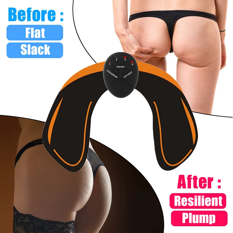 Unisex EMS Hip Trainer Abdominal Machine Wireless Electric Muscle Stimulator ABS Trainer Body Slimming Massage Home Fitness