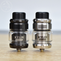 Kylin Mini V2 RTA Atomizer 316ss Single Coil 3ml/5ml capacity 24.4mm Rebuildable 510 Thread E-Cigarette Tank vs Zeus rta X Mesh