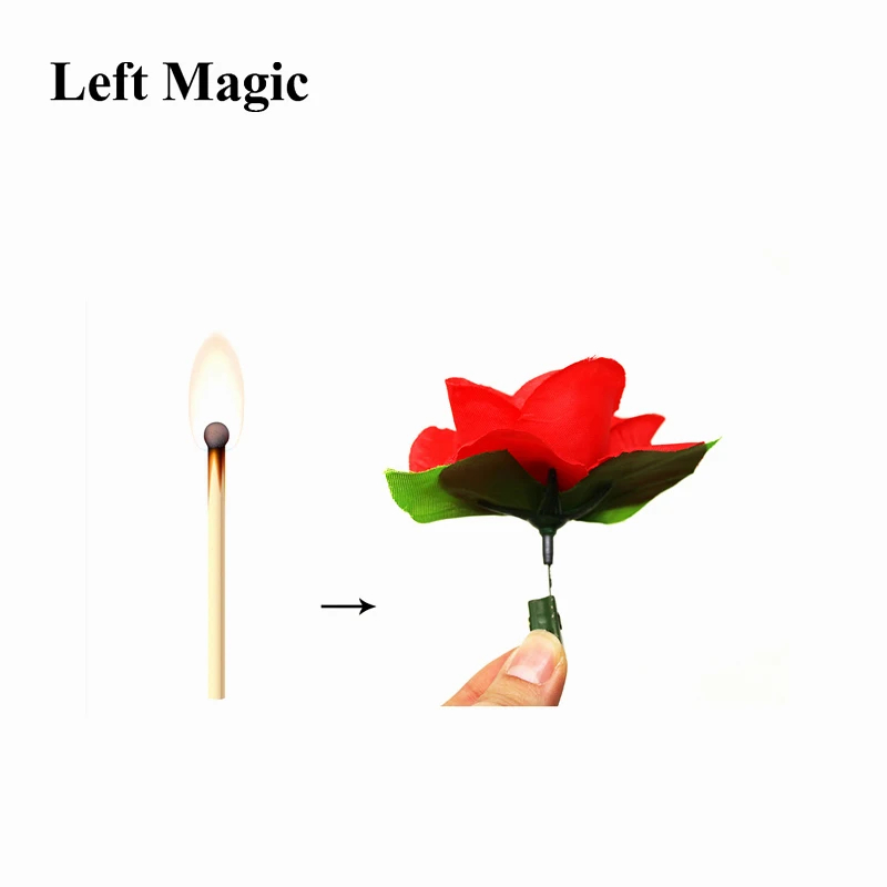 Match to rose flower magic tricks magician prop Satge close up magic Accessories magia illusion kids Toys  E3062