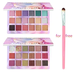 New 18 Color Nude Shining Eyeshadow Palette Makeup Glitter Pigment Smoky Eye Shadow Pallete Waterproof Cosmetics Eye Shadow