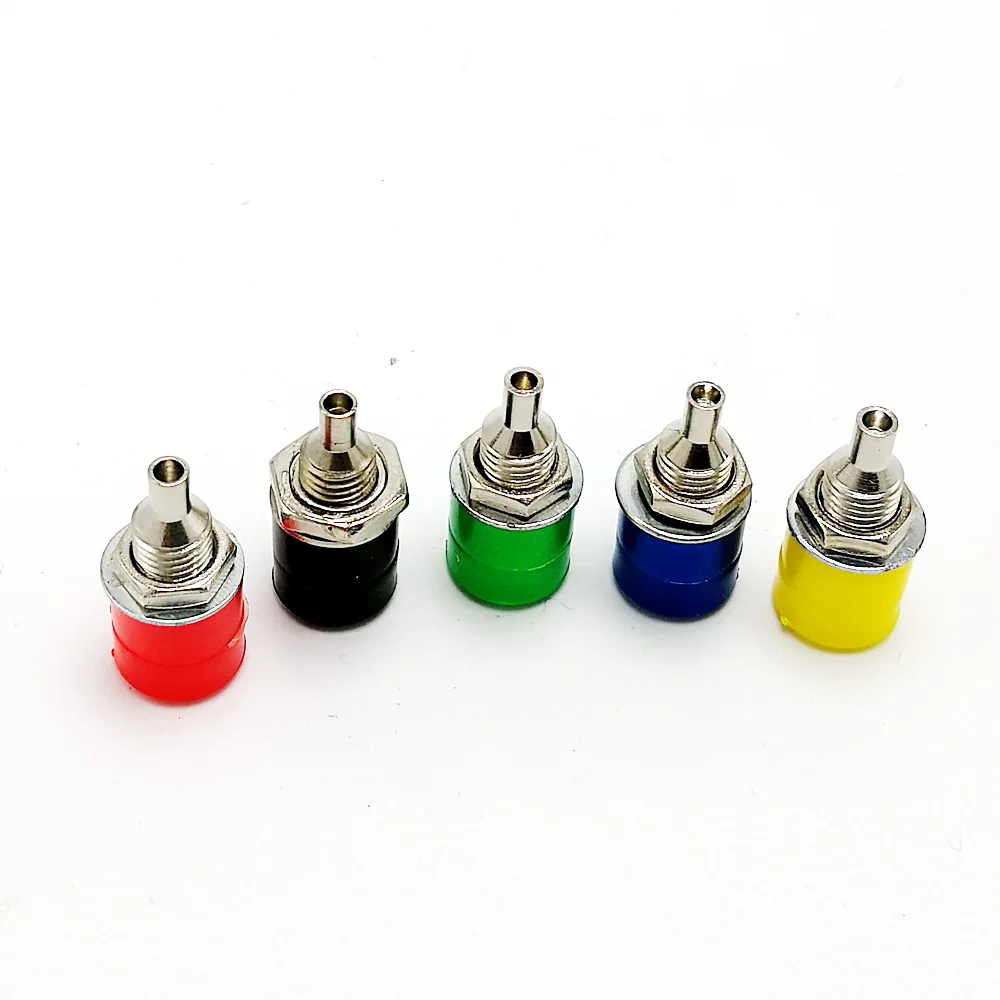 4mm Banana Socket Connector 4mm banana Panel Mount Binding Post Amplifier Terminal Experimental Connector 10Pcs