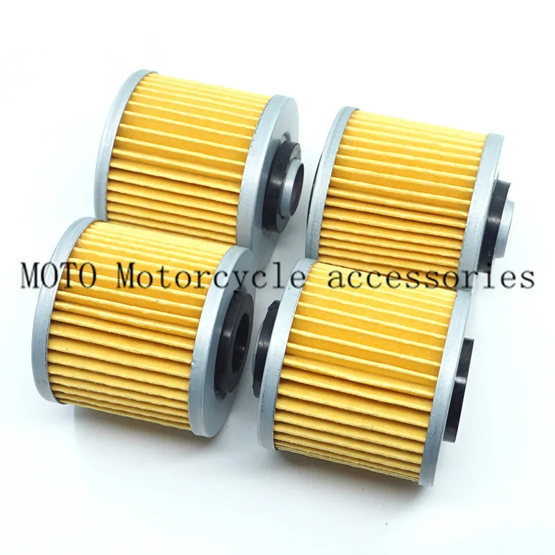 For Yamaha XV250 XV250S XV125 XV125S Virago XVS125 XVS250 V-star Drag Star XT250 XT400 SR400 TT500 Engine Oil Filters 4PCs Lot