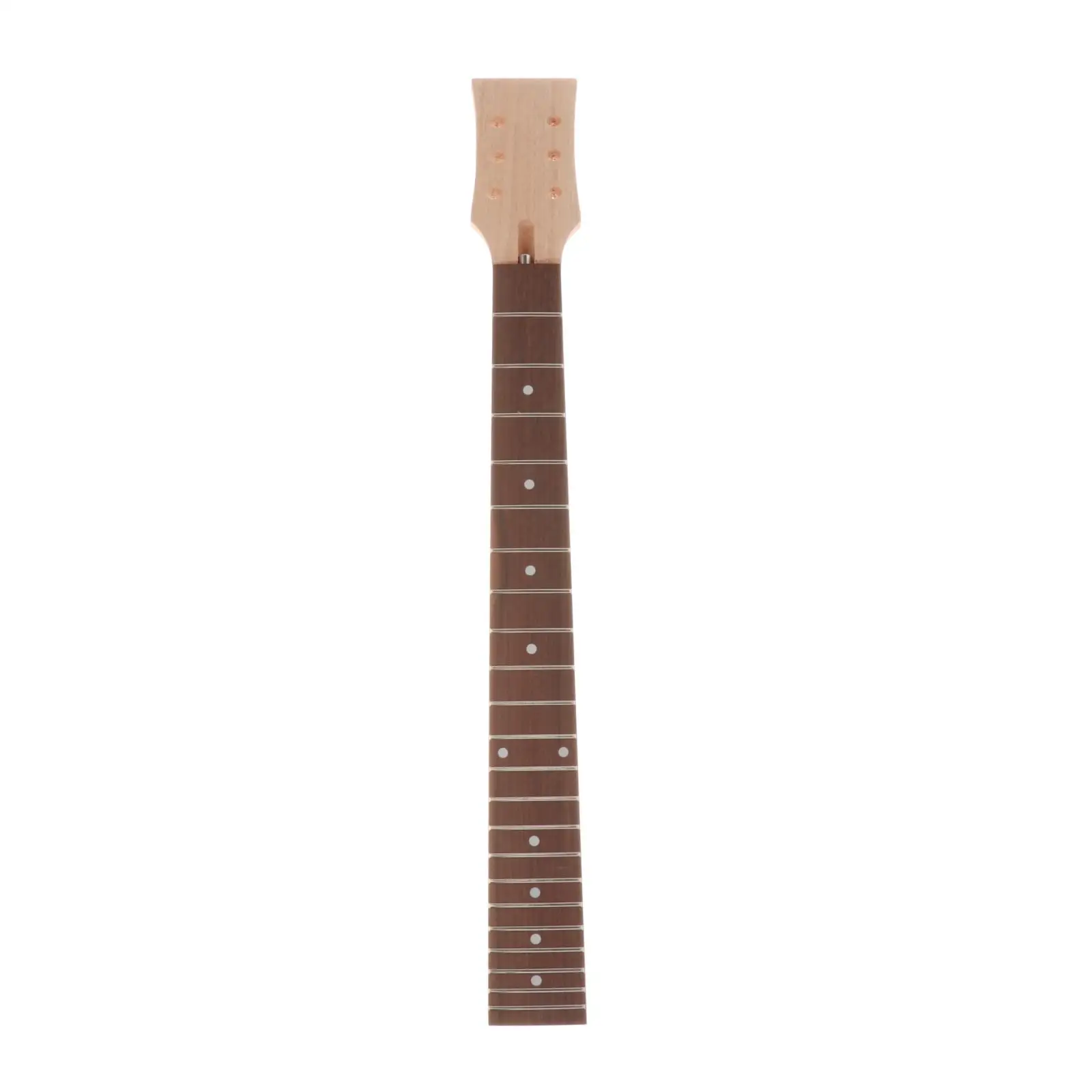 Unfinished Electric Guitar Kit Mahogany Body & Neck Rosewood Fingerboard Instrument Replacement for Guitar Lovers