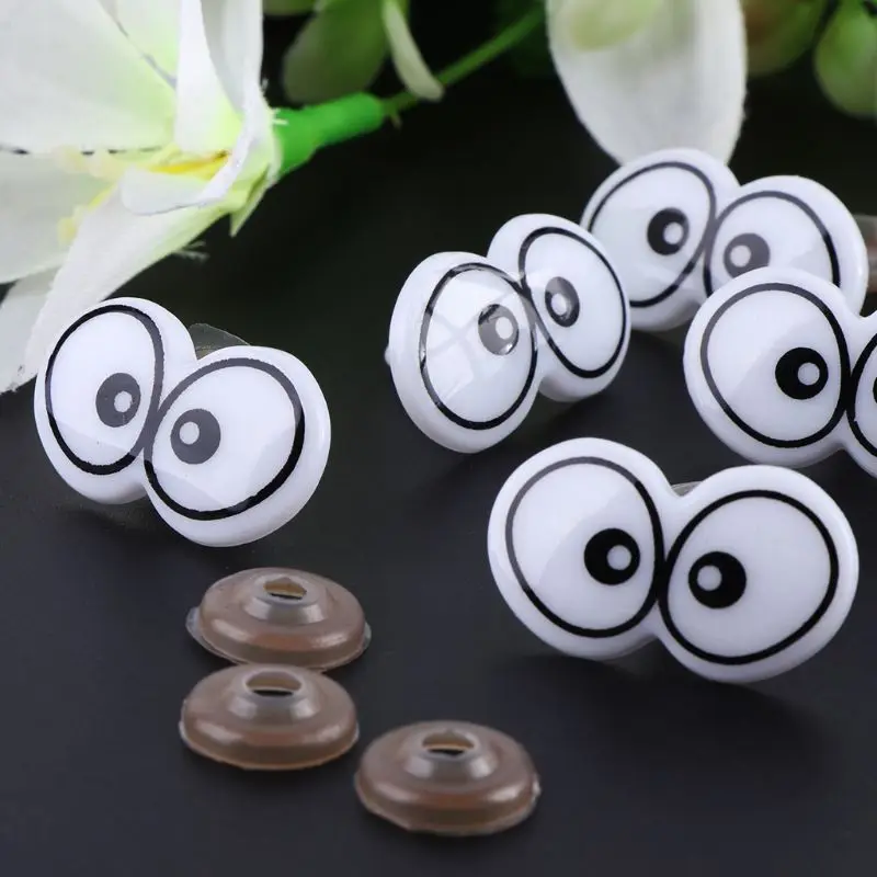 10pcs Plastic Cartoon Safety Eyes For Toy Bear Puppet Stuffed Animal Crafts Children DIY With Washers Modeling Accessories