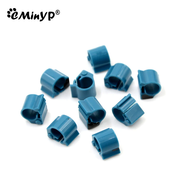 10Pcs RFID Pigeon Bird Ring EMID Tag ID Bird Leg Clip Rings For Tracking With 125KHz Low Frequency 4100 Chip Training supplies