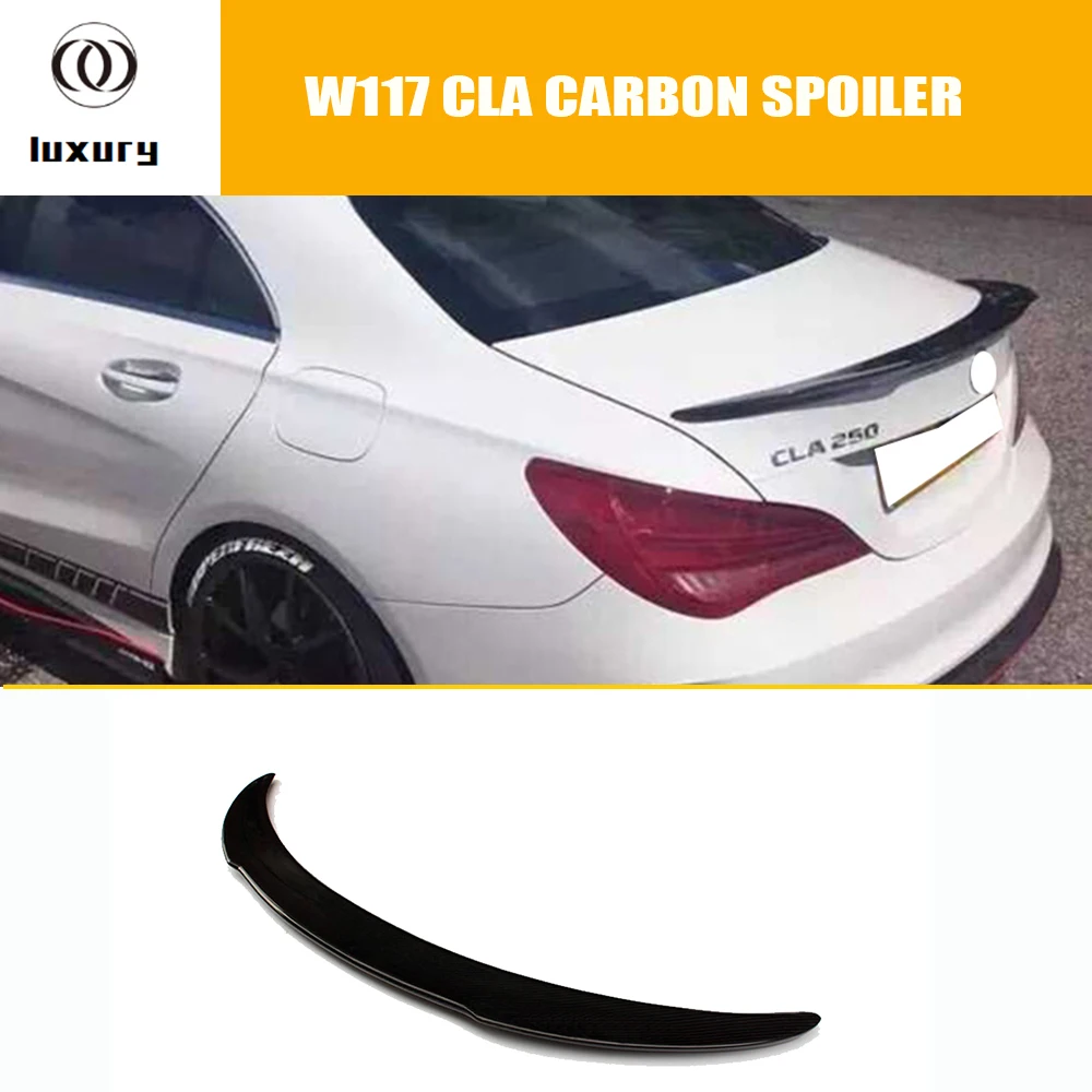 

C117 Carbon Fiber Rear Trunk Lip Wing Spoiler for Benz W117 Cla180 Cla200 Cla220 Cla260 Cla45 2013 - 2018