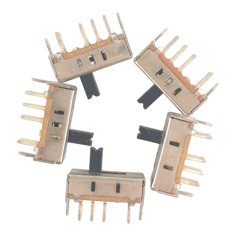 مفتاح انزلاق تبديل جانبي ، مفاتيح صغيرة للمقاطعة ، SS23D07 ، 8Pin ، 10