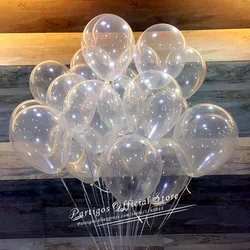 Globos transparentes de látex de todos los tamaños, suministros de helio para fiesta de boda, decoración de cumpleaños, DIY