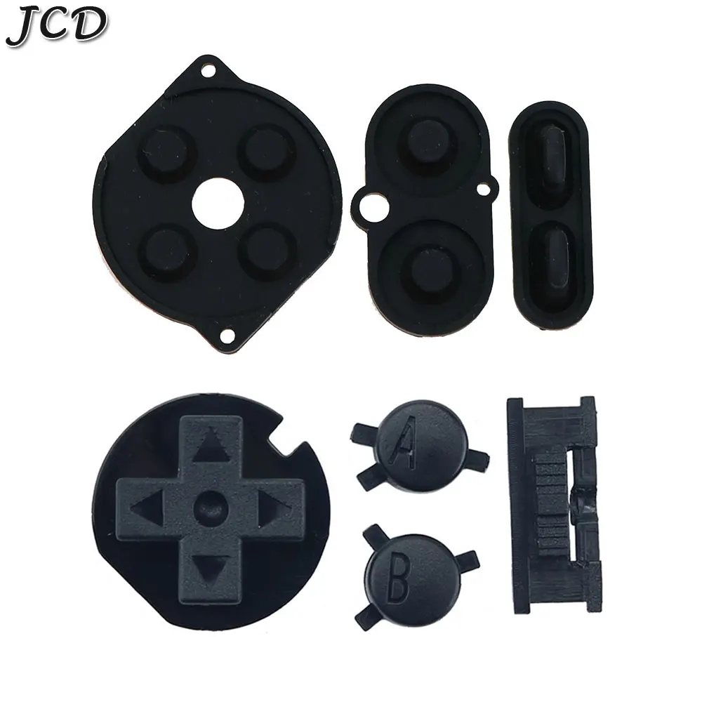 JCD Silicone Rubber Pad Conductive Button and Power On Off Button AB Buttons D Pads For GameBoy Color GBC Console