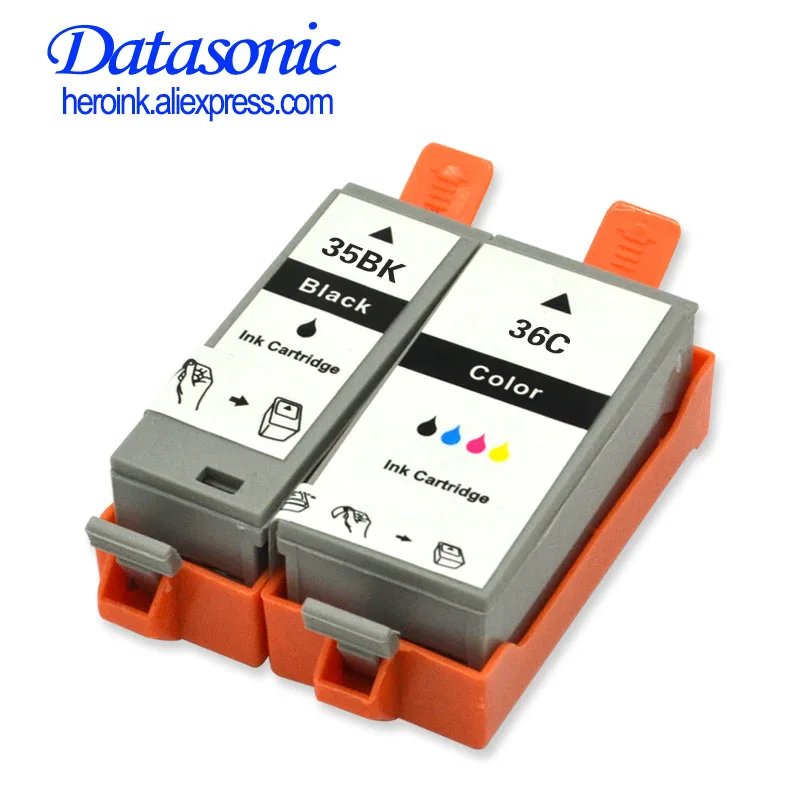 Datasonic compatible ink cartridge For PGI35 CLI36 PGI-35 CLI-36 PGI 35 CLI 36 For Canon Pixma IP100B IP100 IP100 mini 260 320