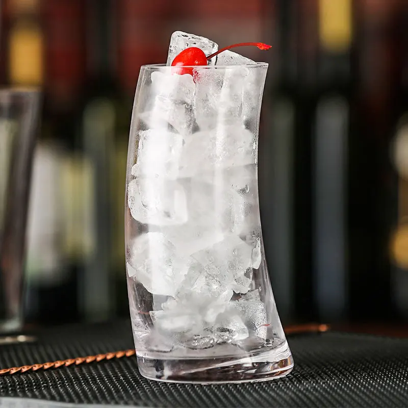 4PCS Creative Cocktail Glass Sailboat Shape Glass Drinking Glasses for Water, Juice, Beer, Wine, Whiskey, and Cocktails