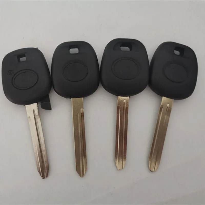 

10 шт. для Toyota Rav4 Prado Corolla Camry Yaris Corolla, чехол для транспондера ключа автомобиля, необрезанный пустой чехол для брелка