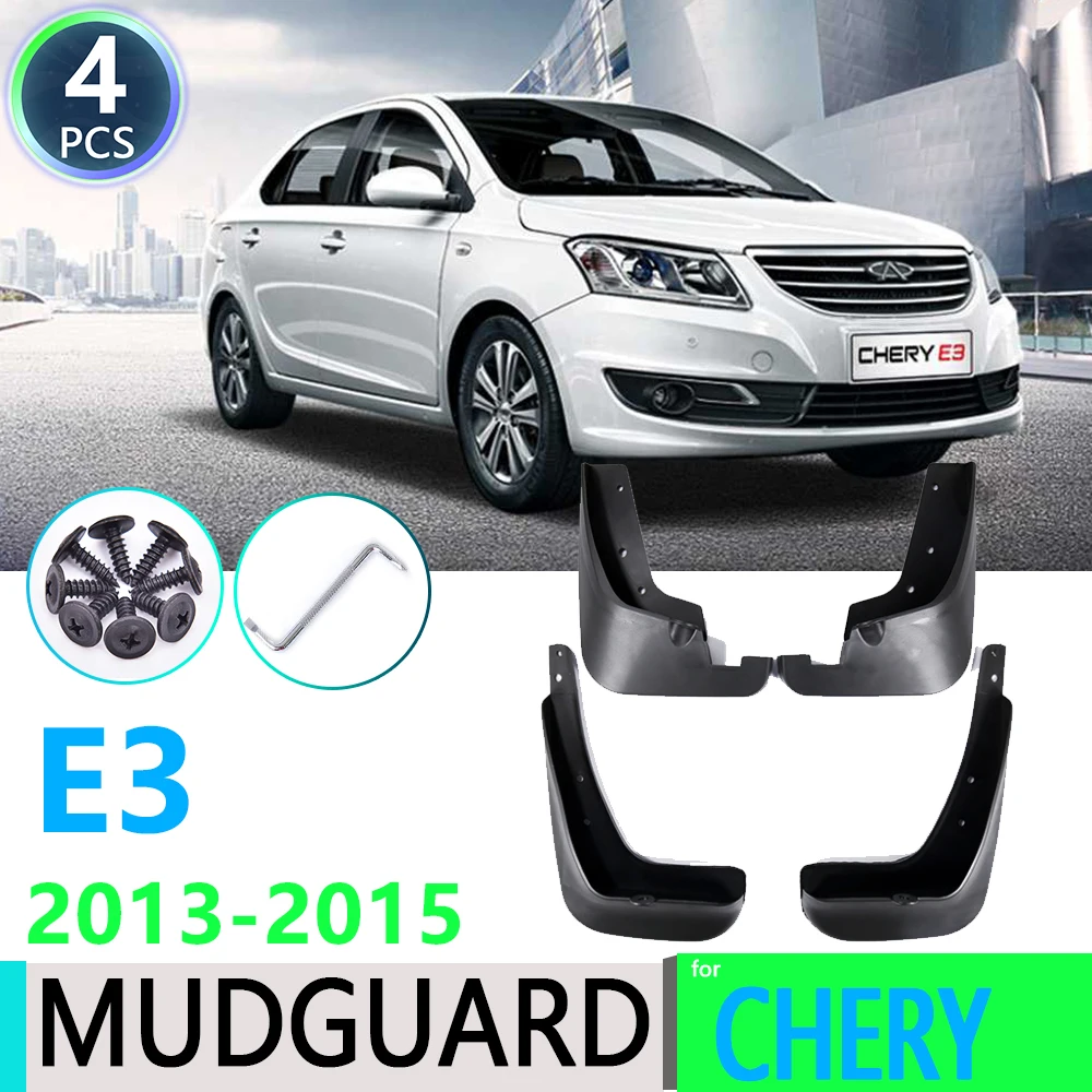 for Chery E3 Cowin 2013 2014 2015  Fender Mudguard Mud Flaps Guard Splash Flap Car Accessories