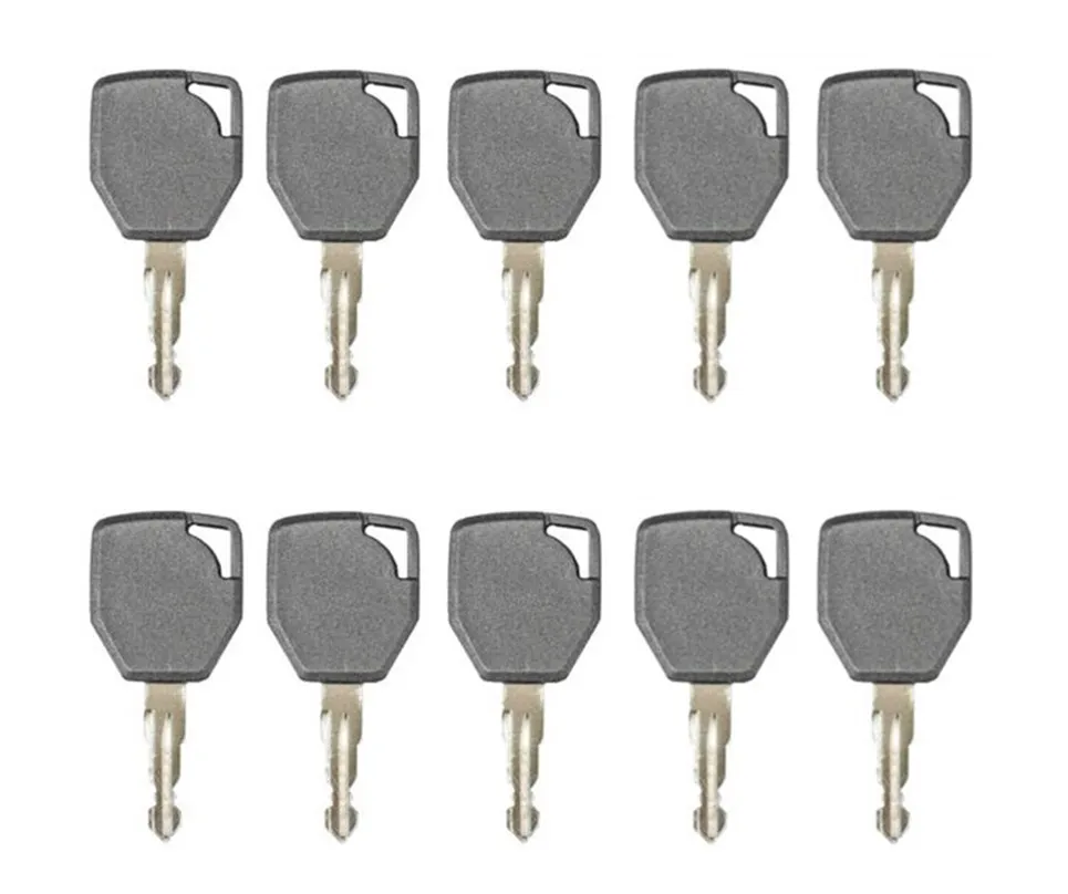 10pc Ignition Key 81404 fits Terex Backhoe 760 820 860 880 970 980