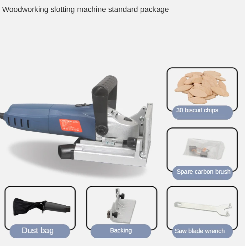 900W Woodworking Tenoning Machine Carpentry Tools Puzzle Machine Groover Copper Motor Biscuit Jointer Electric Tool