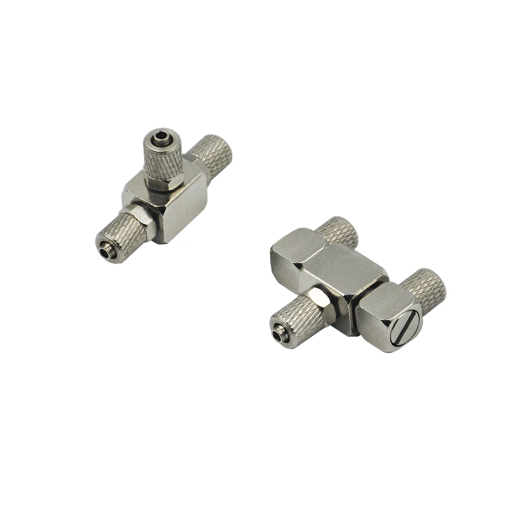 3CH Metal Connector T/Y Type Multi Cylinder Oil Way Connection For 1/12 RC Excavator Bulldozer Car Parts