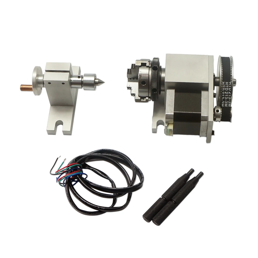 

Гравировальный станок, Четвертая ось, поворотная ось, индексирующая головка с ЧПУ 50, трехкулачковый патрон K-50, высота центра 44 мм с хвостовой частью