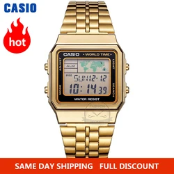 Casio montre en or montre pour hommes top marque de luxe LED numérique Quartz étanche montre les sports militaire montre-bracelet relogio masculino reloj hombre erkek kol saati zegarek meski A168WG-9