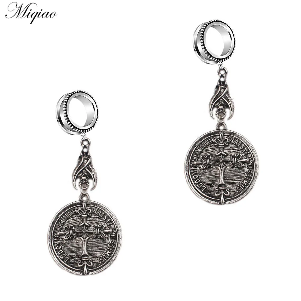 

Miqiao 2pcs Fashion Hot Style Stainless Steel Bat Upside Down Cross 6mm-30mm Exquisite Piercing Jewelry