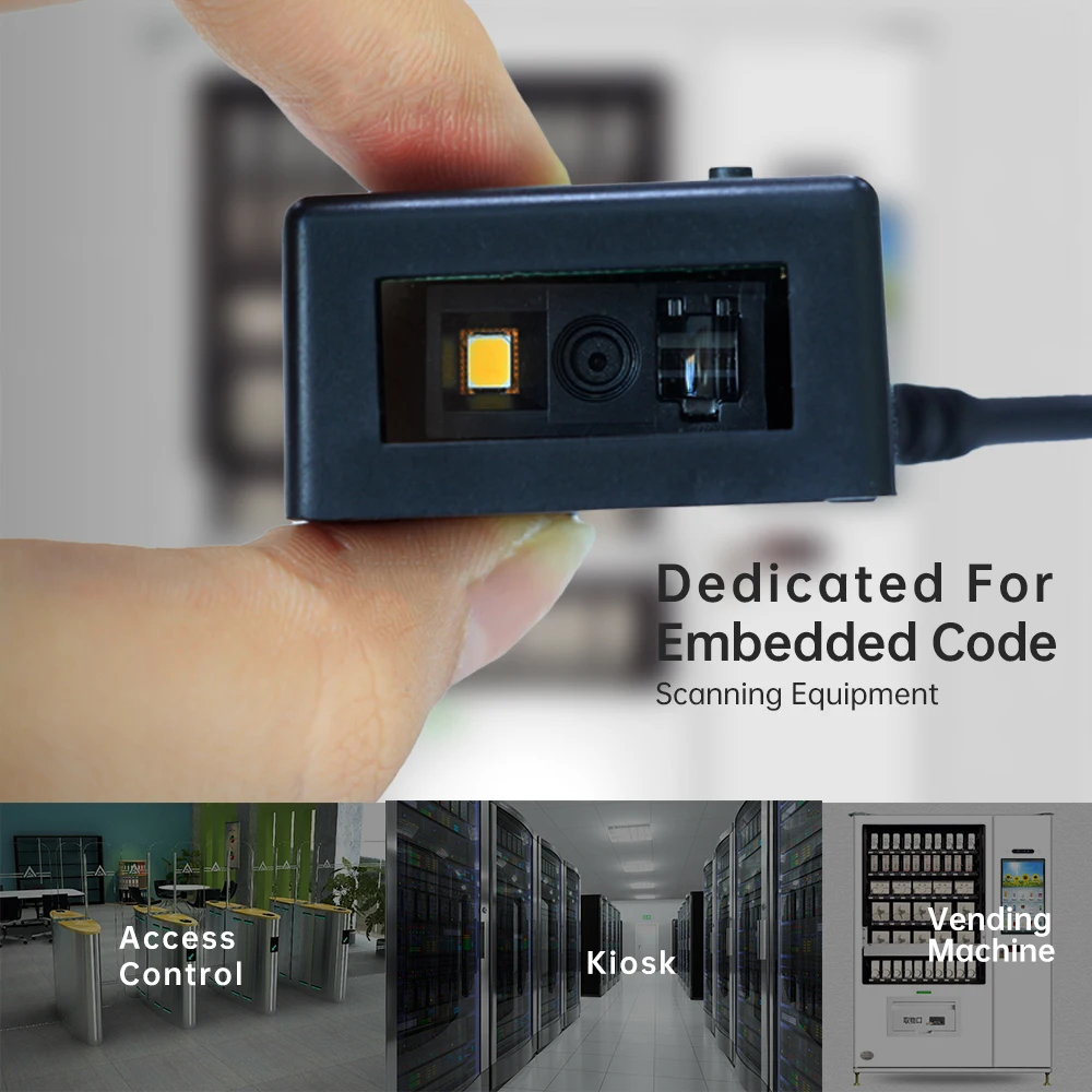 

TEKLEAD Embedded Barcode Scanner Module 1D 2D USB RS232 Interface for Vending Machine Door Control self-service Terminal