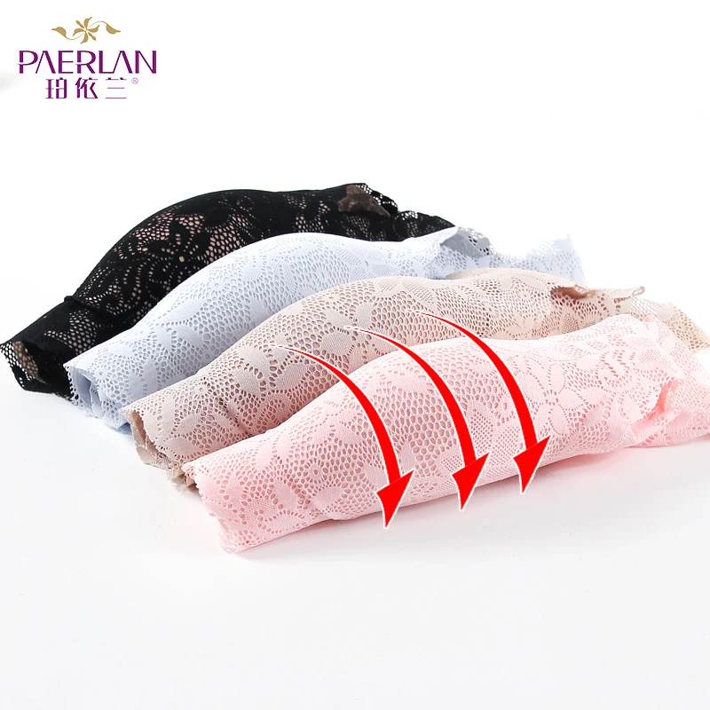 PAERLAN Lycra Flora Wire Free Thin Women\'s Underwear Seamless Sexy Push Up Sexy Sports Vest Sleep Full Cup Bra