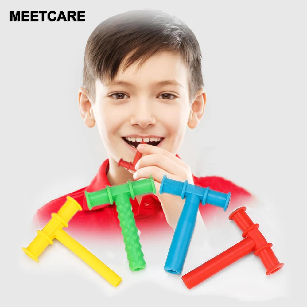 Kid Speech Therapy Teeth Massage Child Speak Oral Muscle Rehabilitation Training Chewing Tube Autism Sensory Therapy Tool