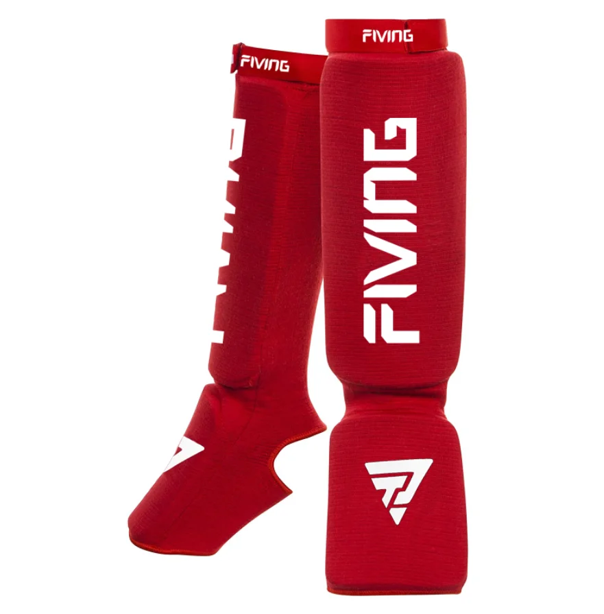 Algodão boxe shin guardas mma instep tornozelo protetor de proteção do pé tkd kickboxing pad muaythai formação protetores de suporte de perna