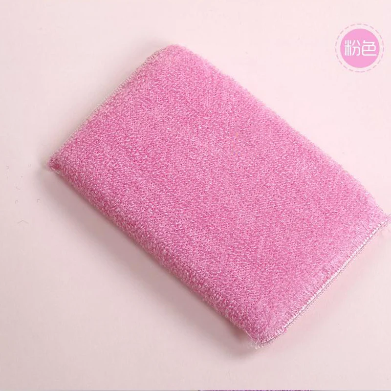 200pcs/lot ANTI-GREASY bamboo fiber wrap sponge washing dish brush,magic multi-function wipping/cleaning sponge