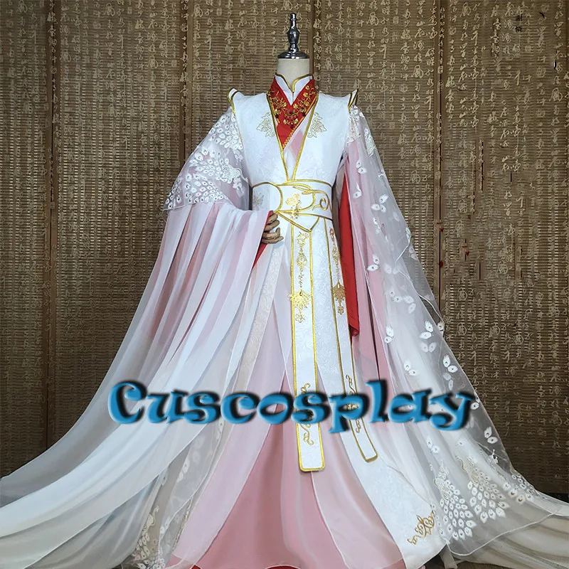 Xie Lian Yue Shen Cosplay Costume Antique Novel Tian Guan Ci Fu Platinum Peacock Cosplay Costmes Hanfu Chinese Ancient Costumes