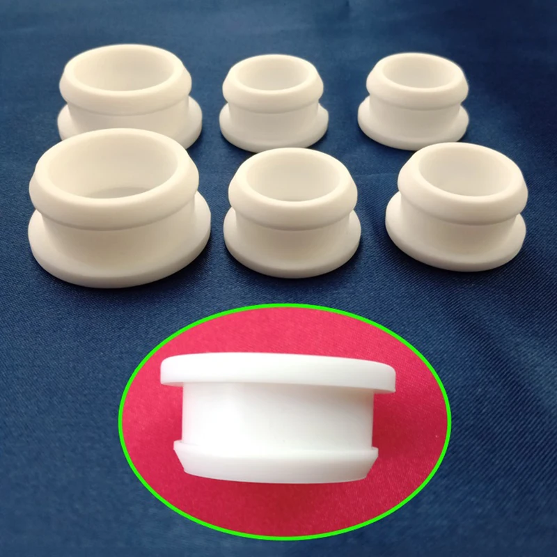 Clear/White Silicone Rubber Snap-on Plug Hole Caps High TEMP Seal Stopper Gasket Conical Plug Shockproof Rubber Pad Food Grade