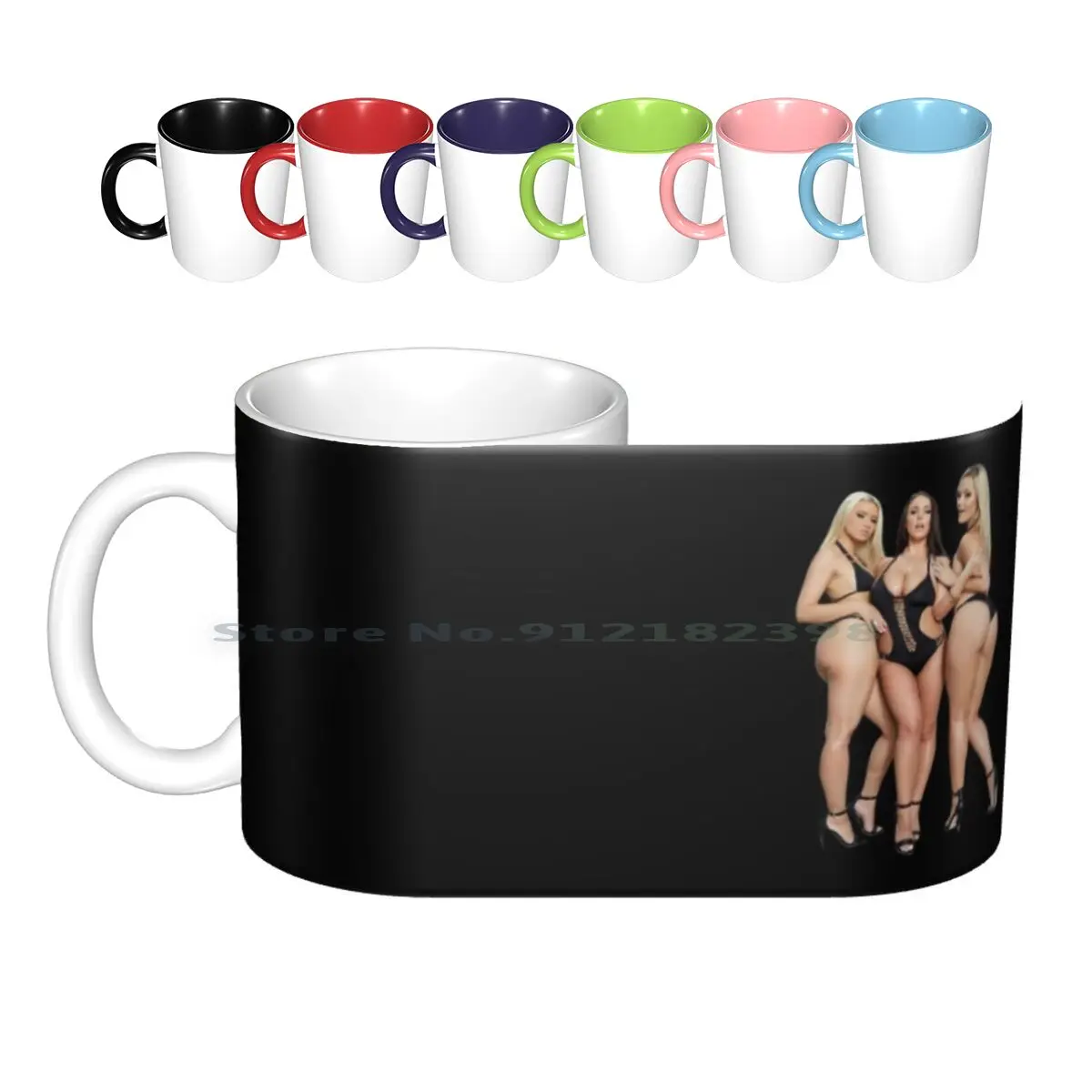 Alexis Texas , Angela White And Anikka Albrite Sexy Lesbians Ceramic Mugs Coffee Cups Milk Tea Mug Alexis Texas Angela White