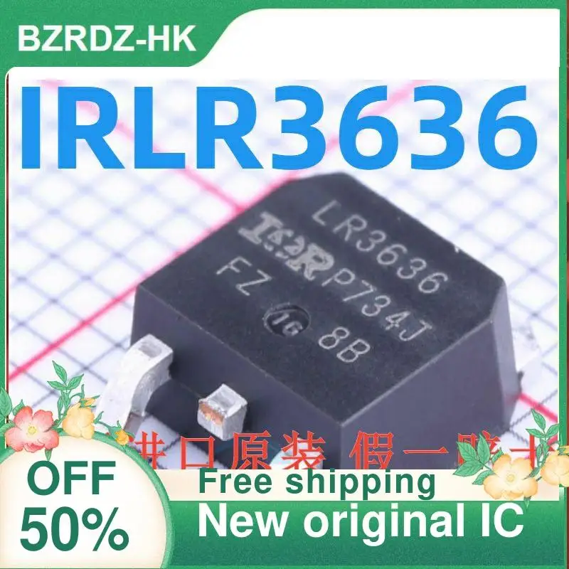 IRLR3636TRPBF IC, IRLR3636, LR3636, TO-252, novo, original, 10pcs