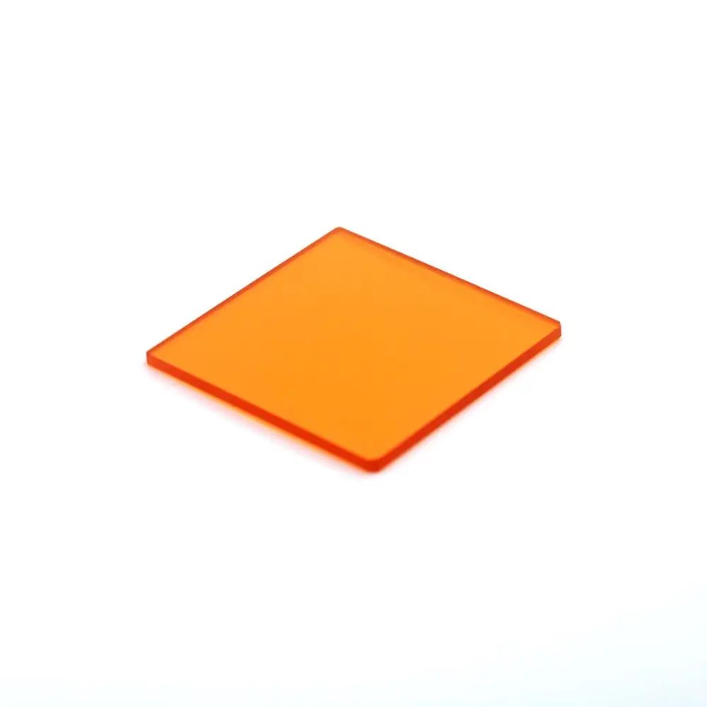 size 40x40mm 550nm IR pass for Beauty machine optical Orange filter glass CB550