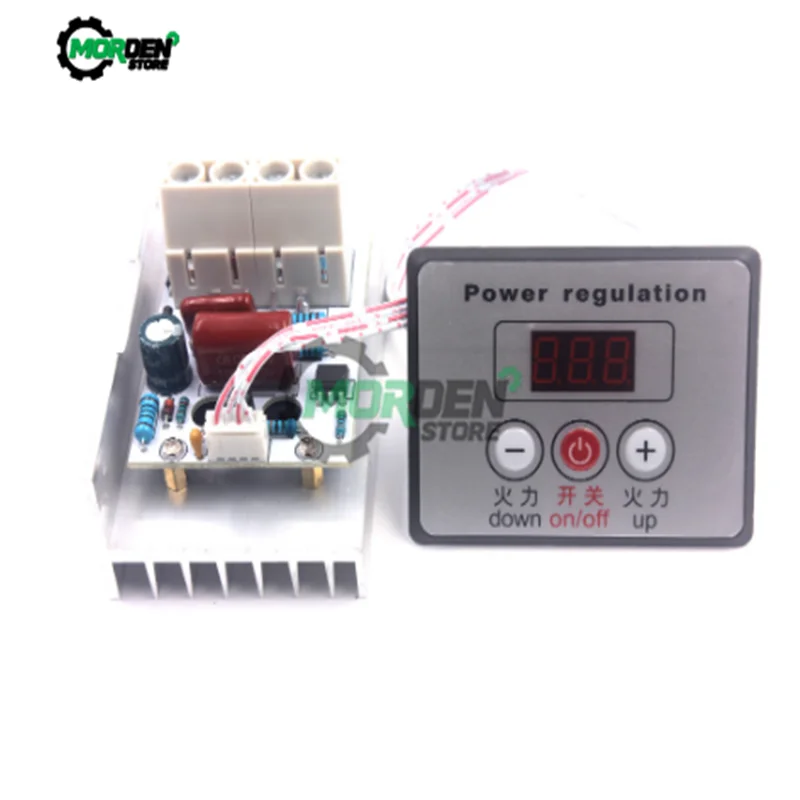 10000W AC 220V Power Regulator SCR Voltage Regulator Dimmer Electric Motor Speed Controller Thermostat With Swith