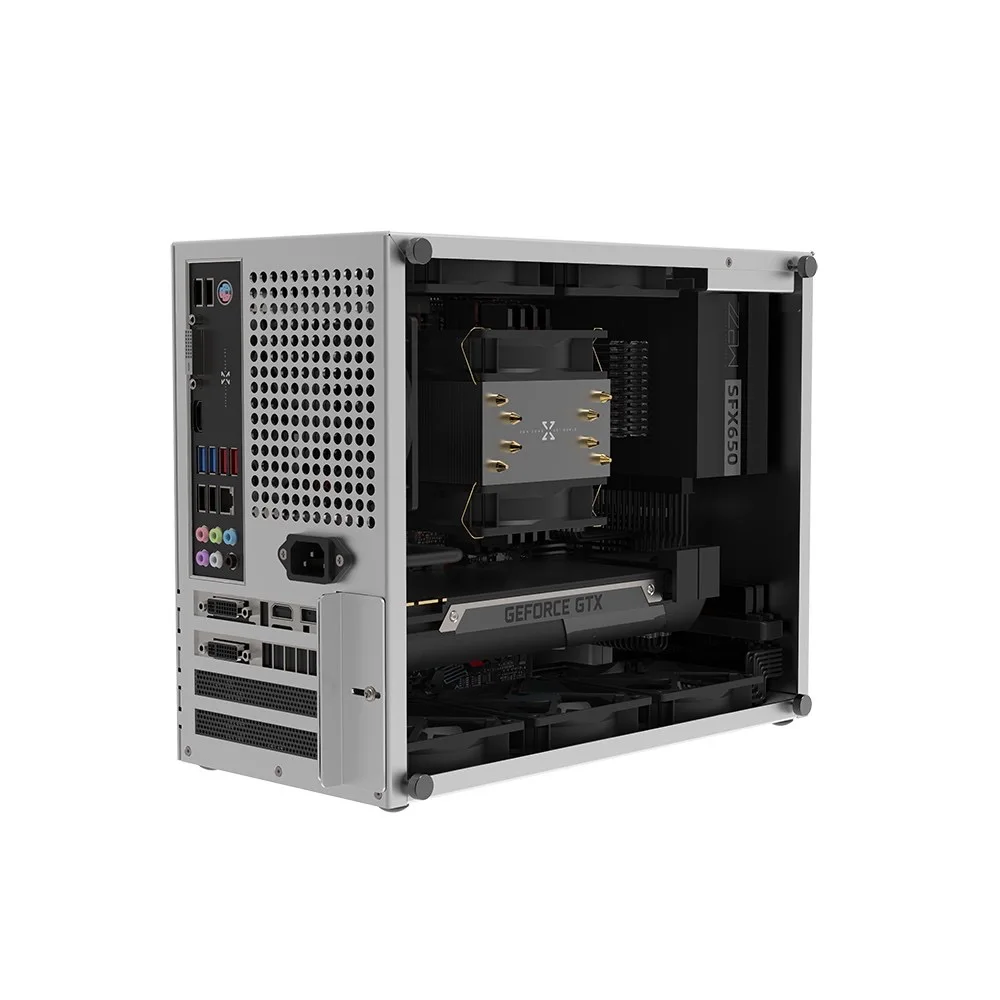 Imagem -05 - Braveman-zzaw c2 Caixa de Computador de Liga de Alumínio Motherboard Matx Atx Power Desktop Mini Itx Chassi Portátil Diy