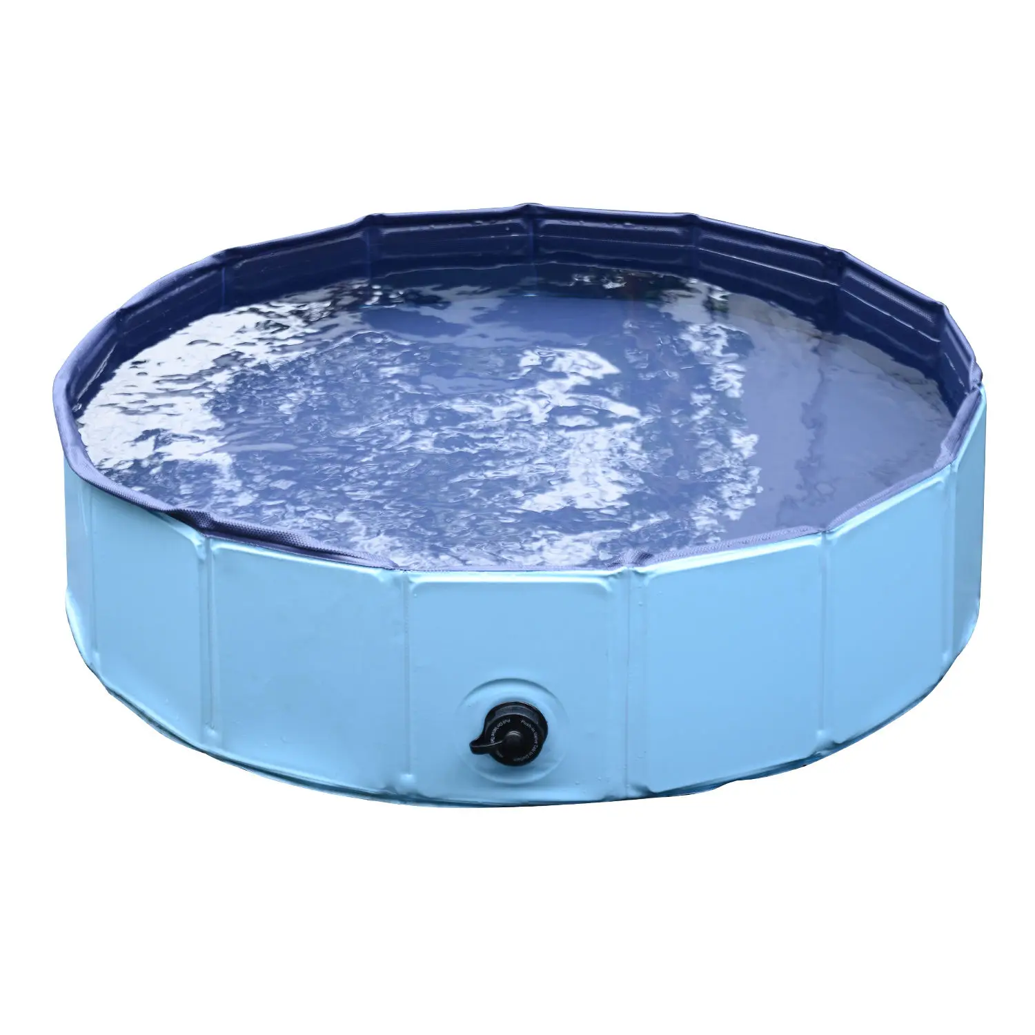 PawHut foldable dog cat pool portable PVC non-slip multi-use COLOR measuring pet bathtub