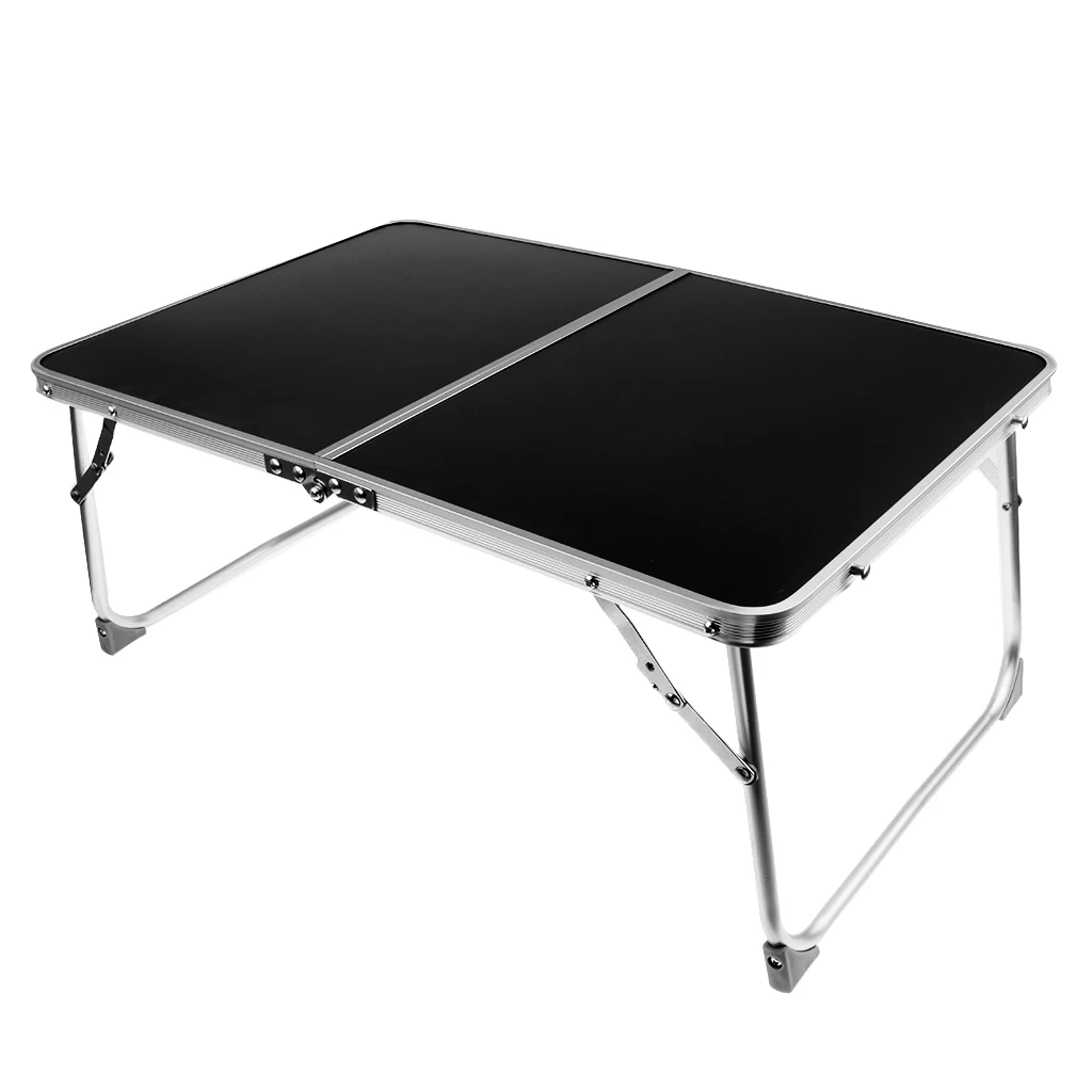 Aluminum Camping Folding Table Breakfast Serving Bed Tray Portable Picnic Table for Camping Hiking Outdoor Tools Picnic BBQ Desk