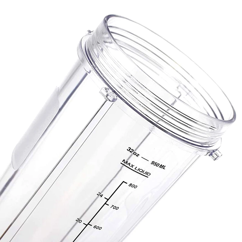 เครื่องคั้นน้ำผลไม้อุปกรณ์32OZถ้วยและSpoutฝาปิดสำหรับNinja BL480 / BL490 / BL640 / BL680 Auto IQ Seriesเครื่องคั้นน้ำผลไม้